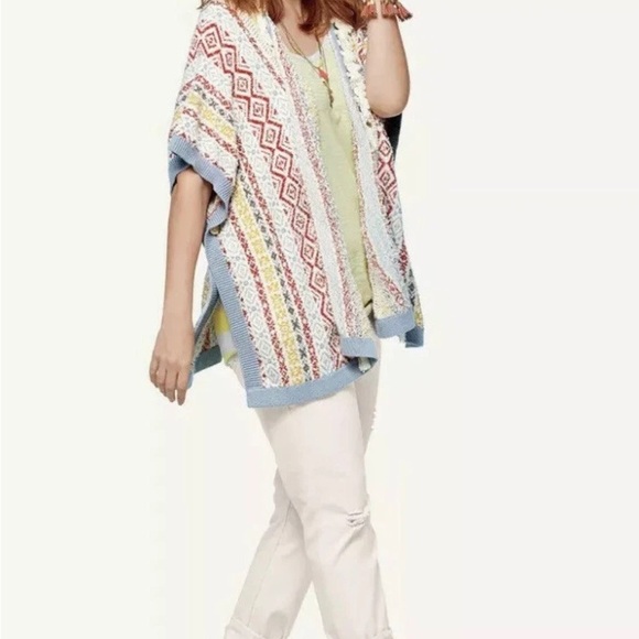 CAbi Multicolor Knit Poncho - Picture 5 of 12